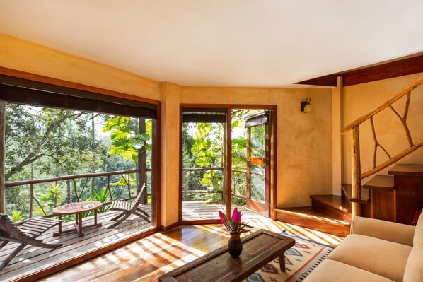 Waterfall View Suite | View from room - Gaia Riverlodge (San Ignacio)