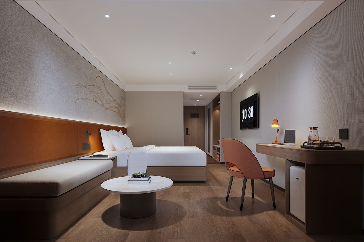 Grand Room | In-room safe, desk, blackout curtains, iron/ironing board