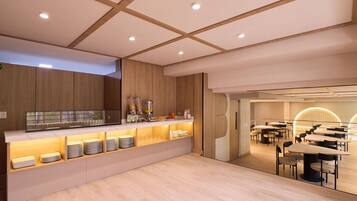 Free daily buffet breakfast