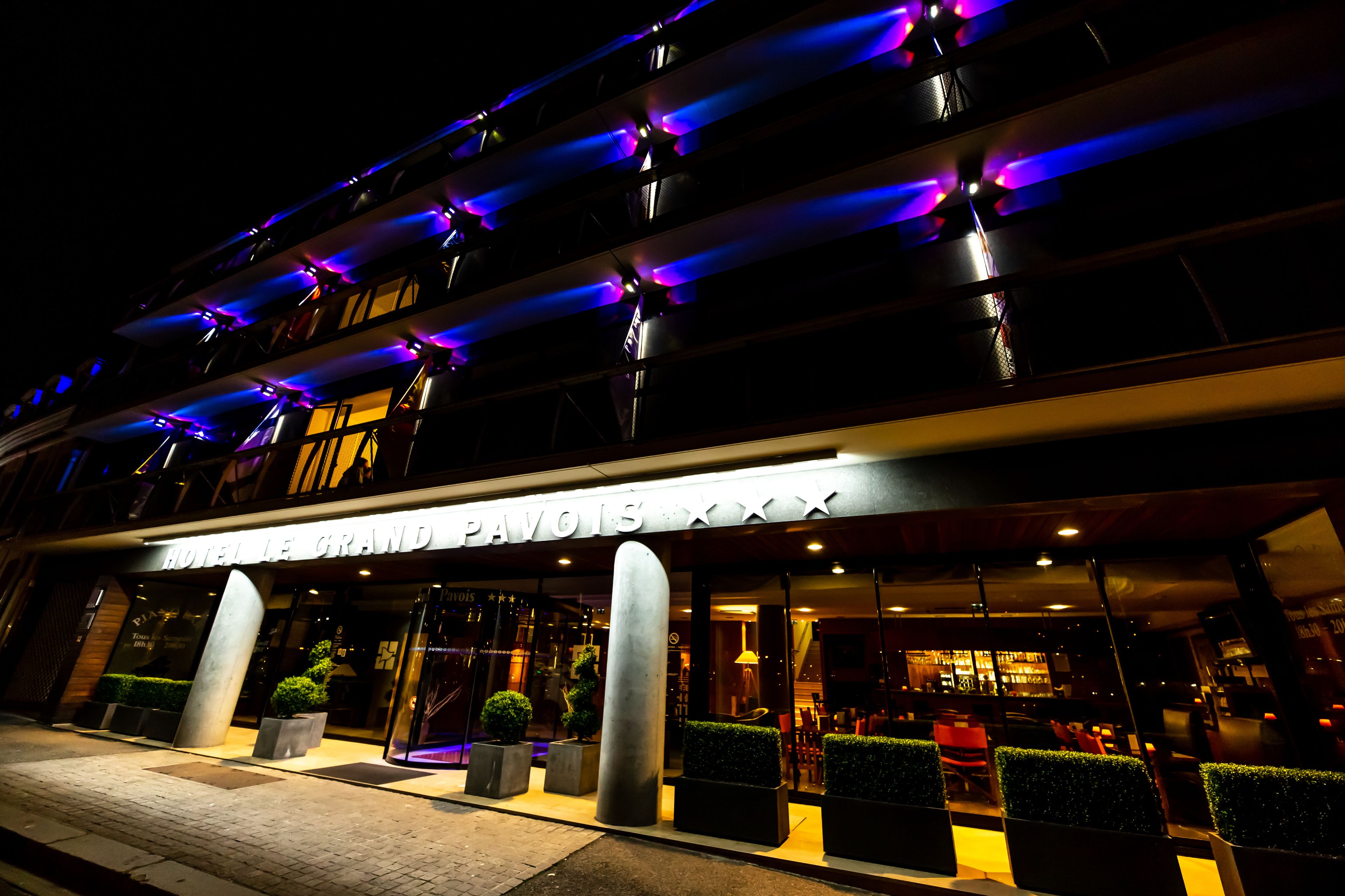 Front of property – evening/night