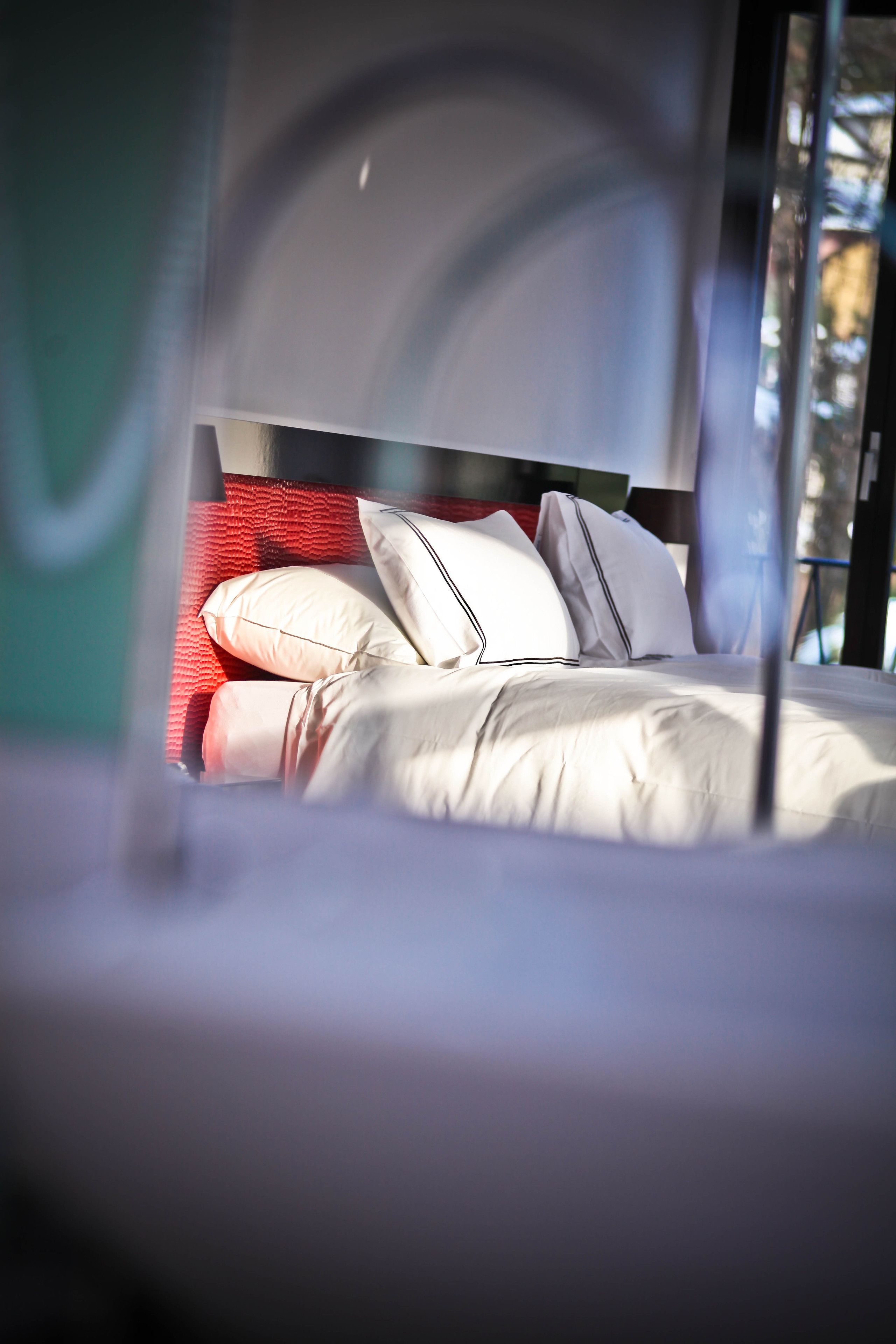 desk, blackout curtains, free wifi