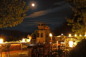 Front of property – evening/night