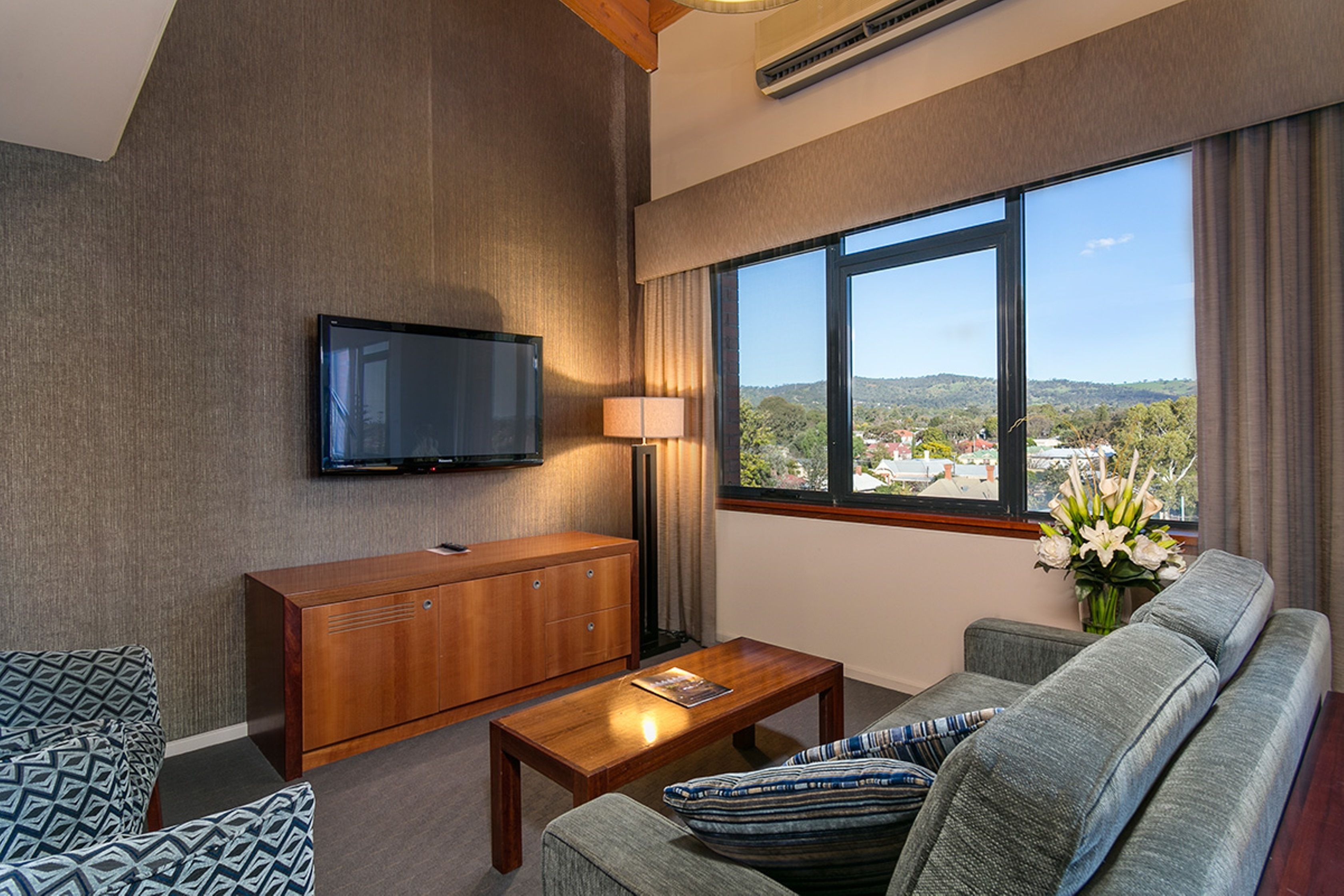 loft spa suite | premium bedding, pillow-top beds, desk, blackout curtains