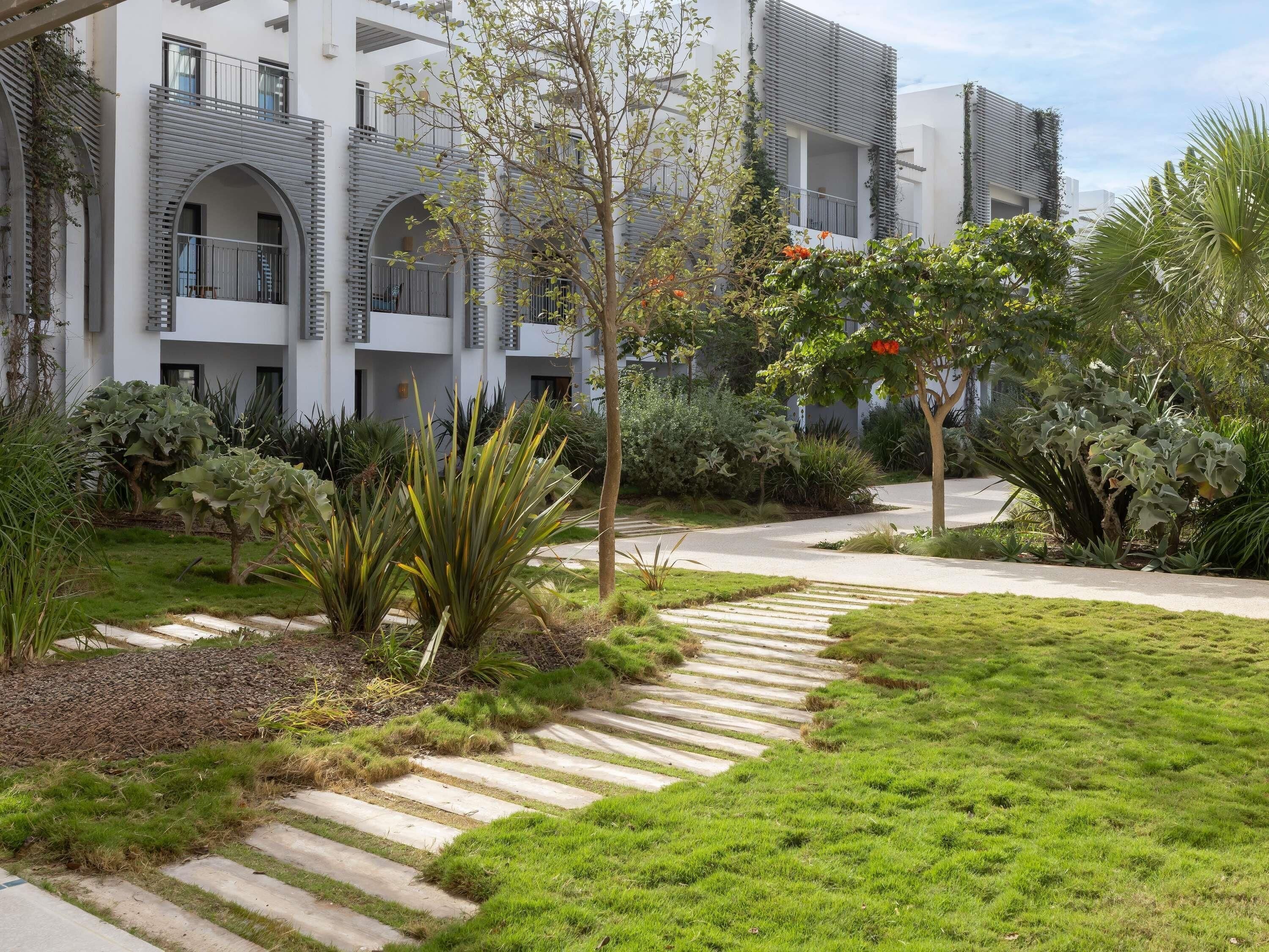 junior suite, 1 king bed, terrace, garden view | garden view