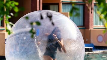 Guests can enjoy water play and exercise in our pool area.