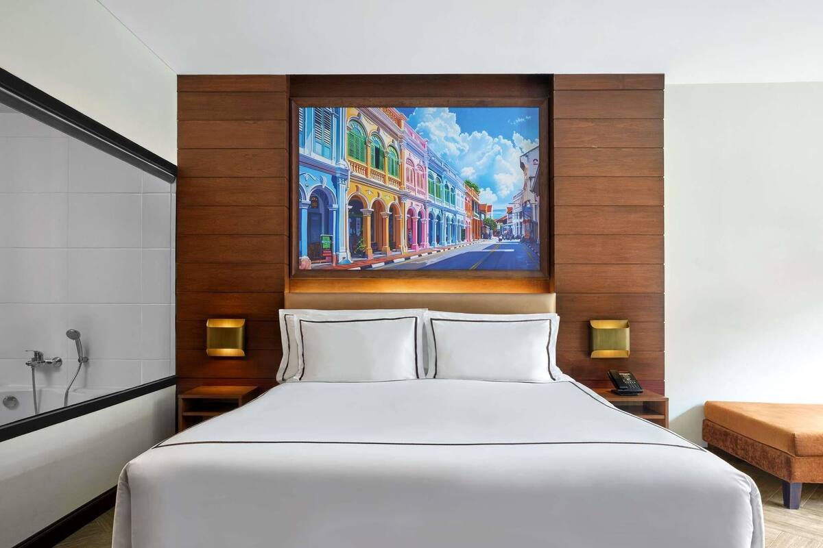 Chambre Deluxe, 1 très grand lit, accès piscine (Pool Access)