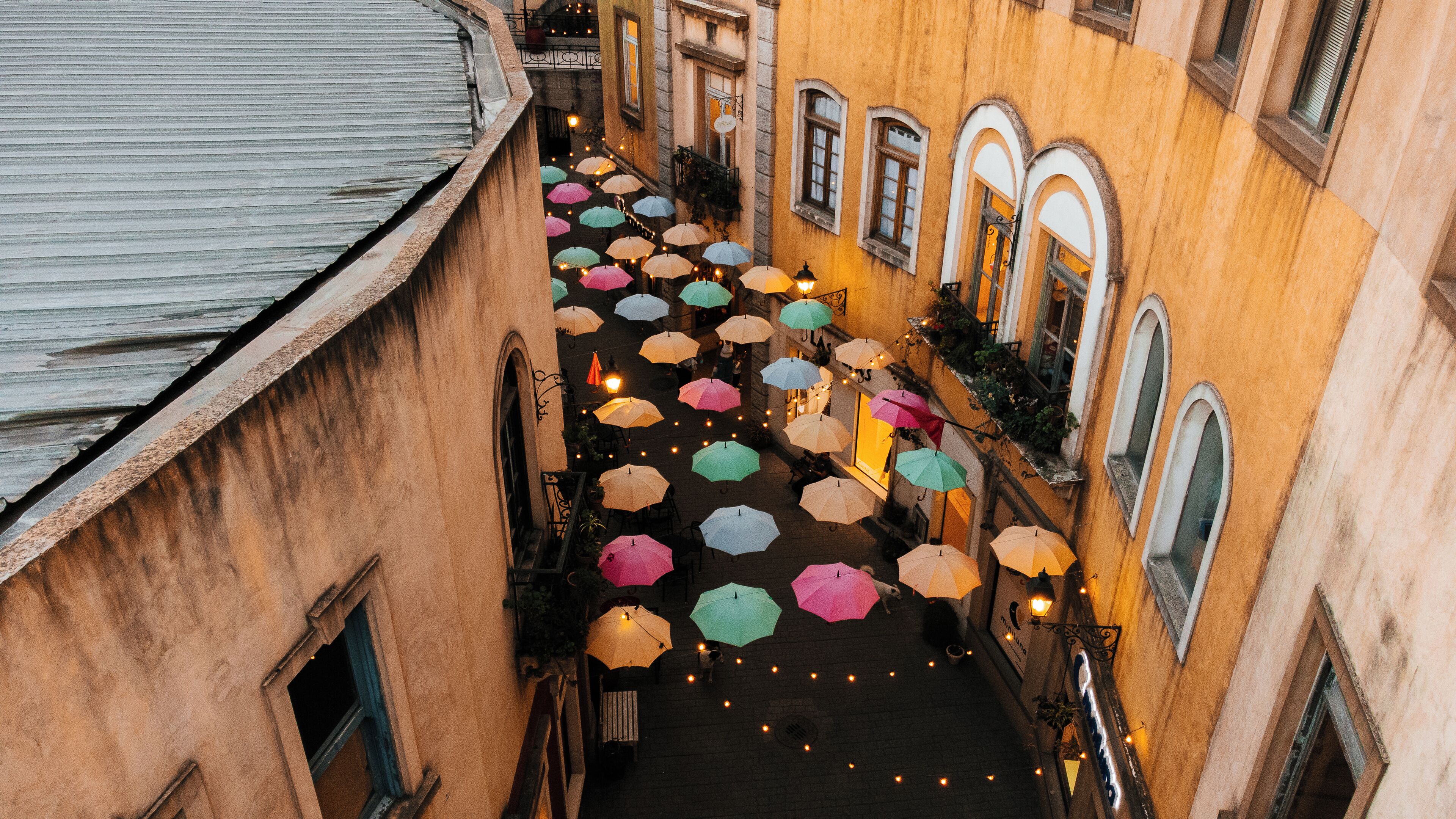 Blick von der Unterkunft