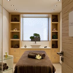 Sauna, bilik wap, mandi tangas / hammam, rawatan badan, lulur badan