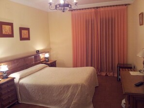 Desk, blackout drapes, iron/ironing board, free WiFi