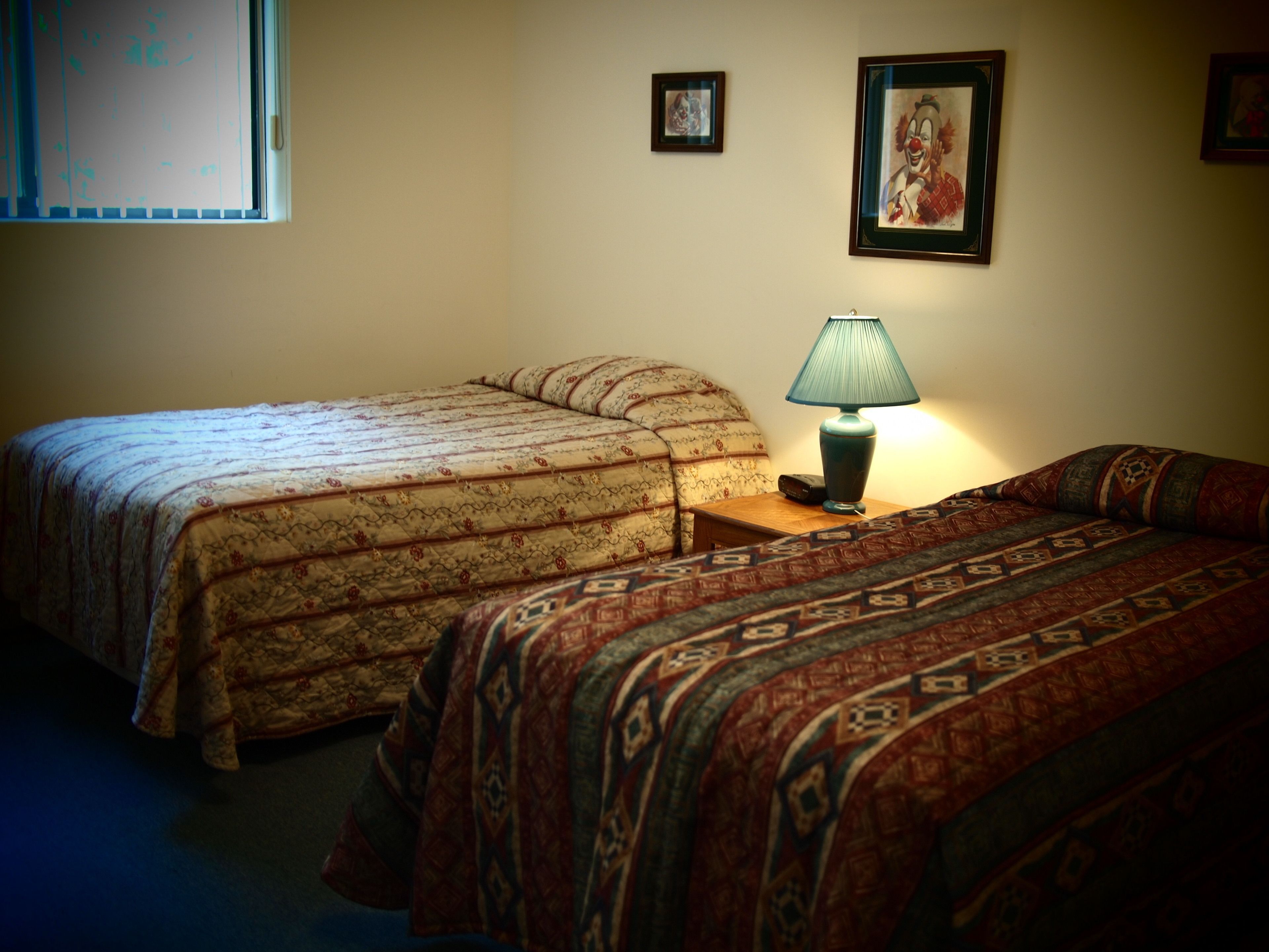 Individually decorated, individually furnished, iron/ironing board