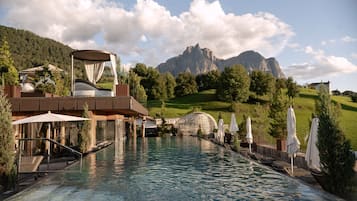 Indoor pool, outdoor pool, open 8:00 AM to 8:00 PM, pool umbrellas