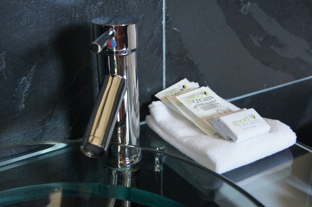 shower, free toiletries, hair dryer, bidet