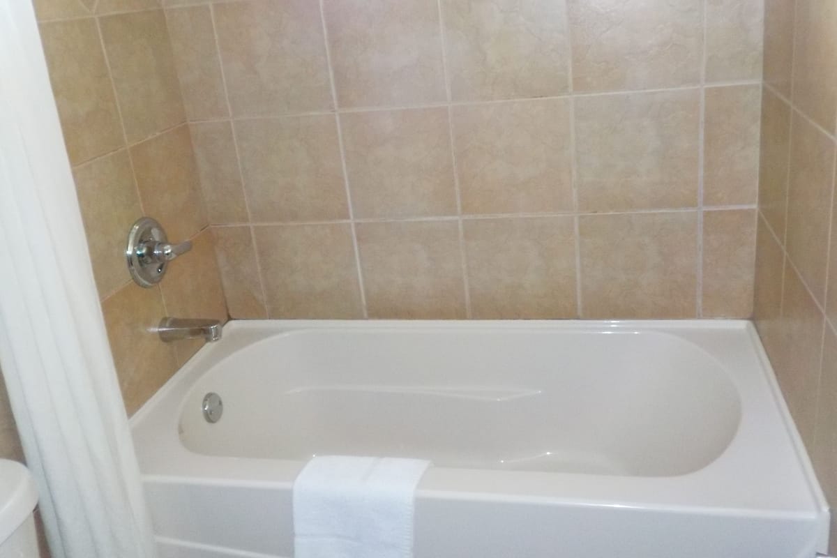 Dusche im Bad