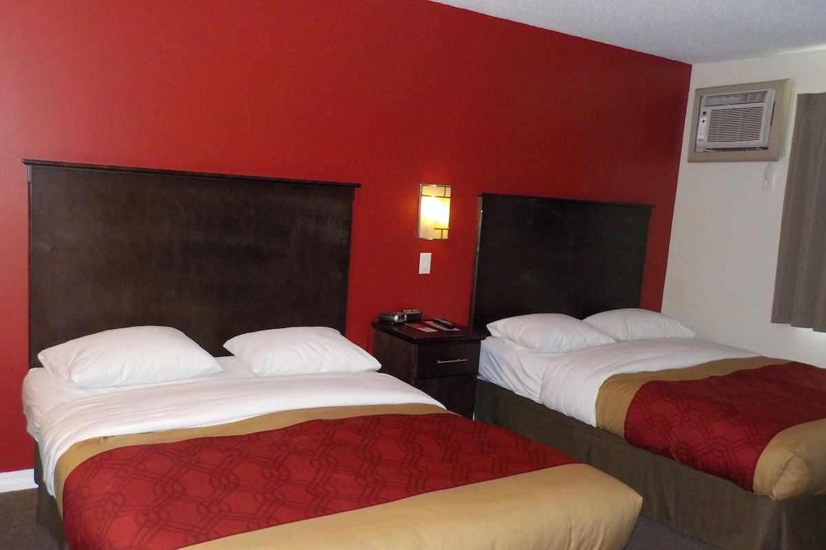 Standard Room, 2 Queen Beds | Desk, free WiFi, bed sheets, alarm clocks