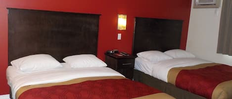 Standard Room, 2 Queen Beds | Desk, free WiFi, bed sheets, alarm clocks