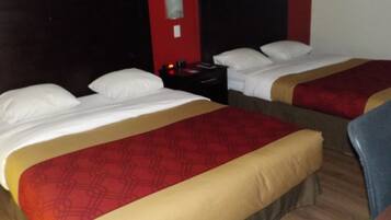 Standard Room, 2 Queen Beds | Desk, free WiFi, bed sheets, alarm clocks