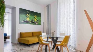 Exclusive-Apartment, 1 Schlafzimmer, Annex | Zimmersafe, individuell eingerichtet, Verdunkelungsvorhänge