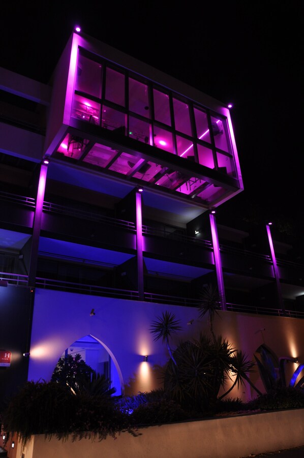 Front of property – evening/night