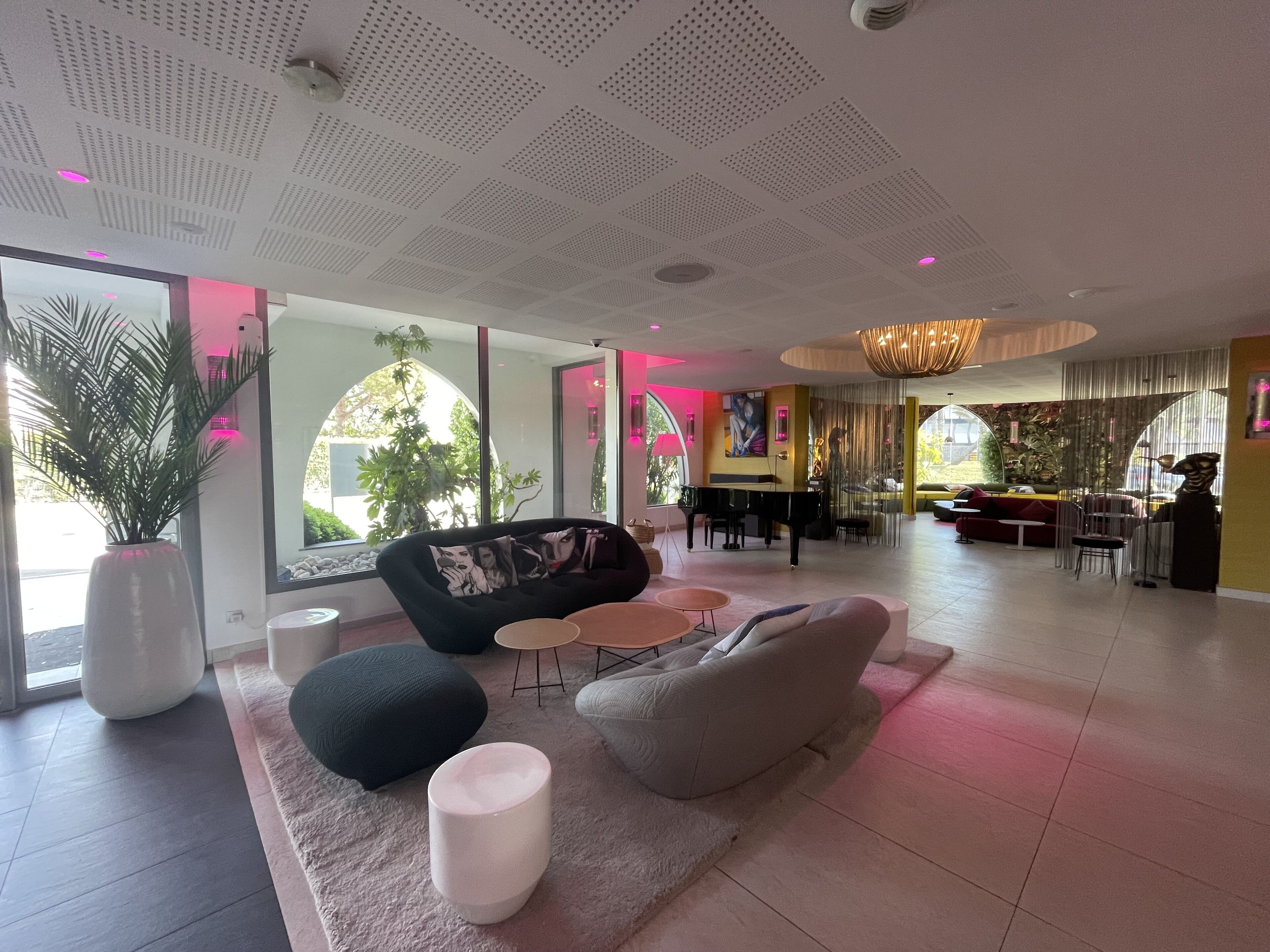 Sitteområde i lobbyen