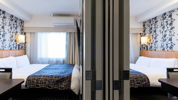 Room, Connecting Rooms | Down comforters, desk, blackout drapes, free WiFi