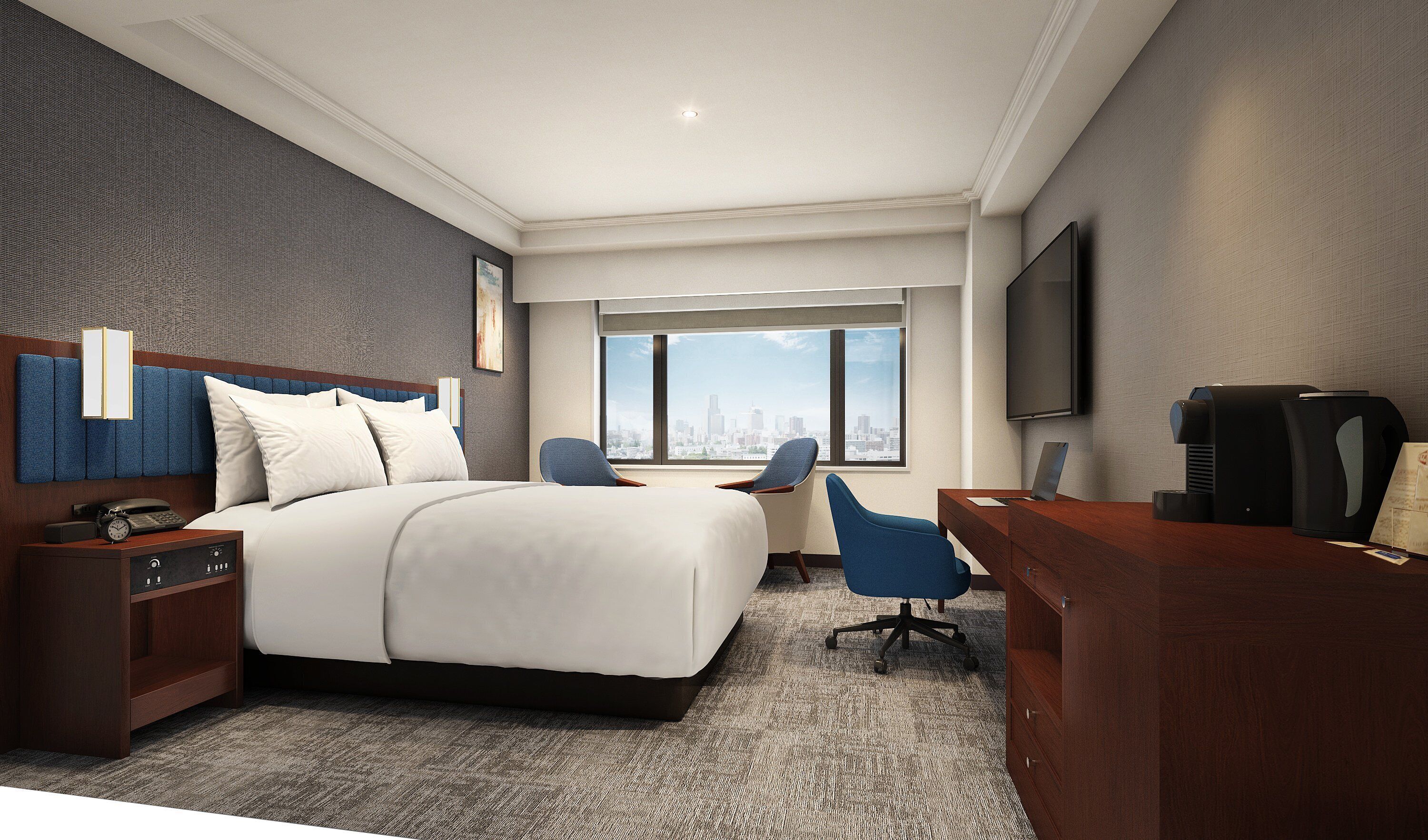Junior Suite, 1 King Bed | In-room safe, desk, laptop workspace, blackout drapes