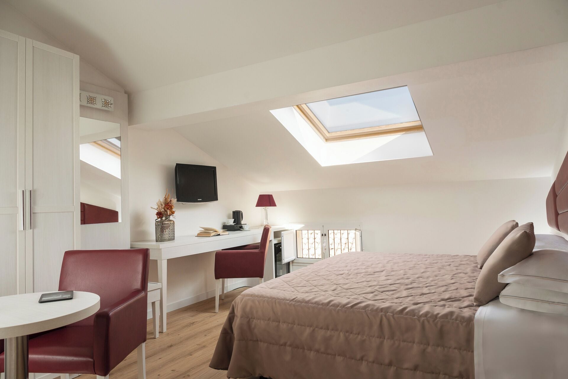 loft room double use | premium bedding, down duvets, minibar, individually decorated