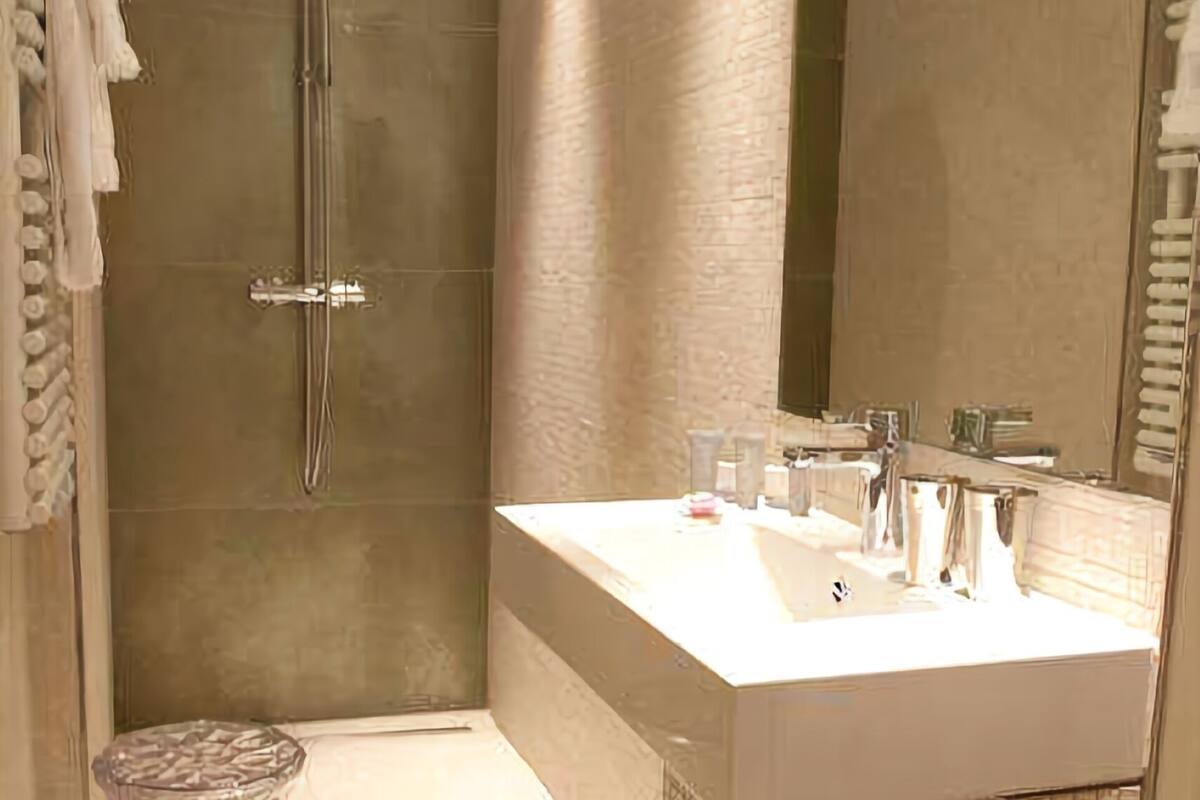 free toiletries, hair dryer, bathrobes, slippers