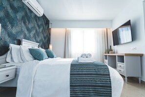 Superior Apartment, Hot Tub | Hypo-allergenic bedding, in-room safe, blackout curtains, soundproofing - Zeus Village Resort - Adults Only (Chania)