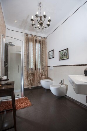 Regadera, regadera tipo lluvia, secadora de cabello, bidet 