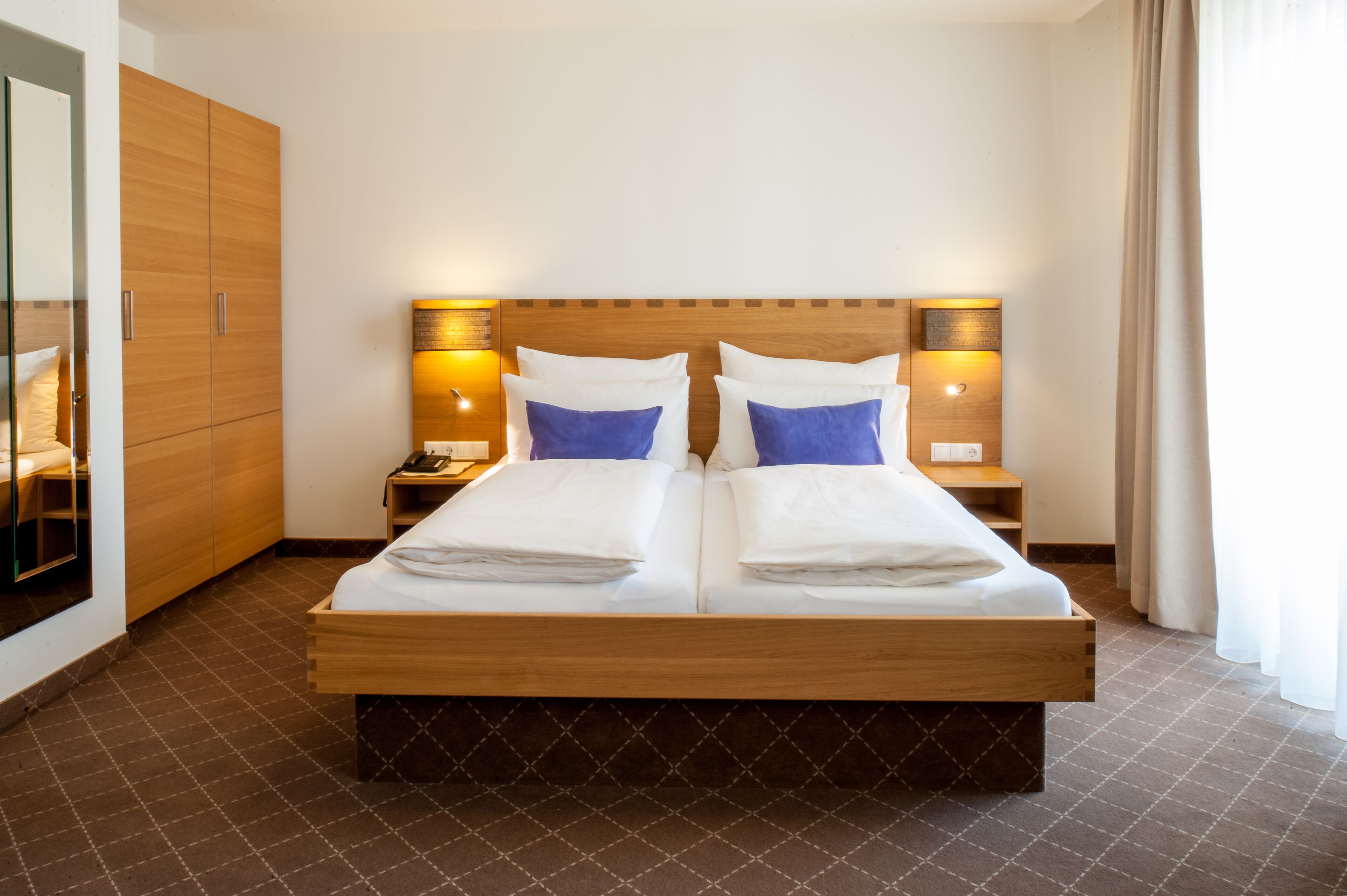 superior double room, 1 queen bed | premium bedding, in-room safe, individually decorated