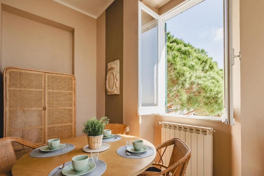 家庭客房, 非吸煙房, 海景 | 用餐區