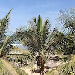 Private beach