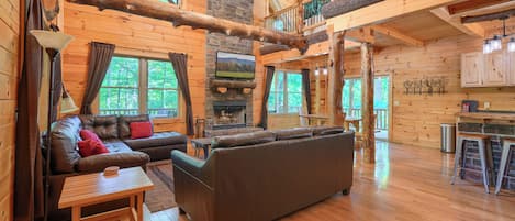 Fernseher, Kamin, Videospiele