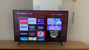 A TCL Roku TV displaying a home screen with various streaming services. - Plaza inn Lordsburg (Lordsburg)