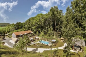 Aerial view - L'Atelier d'Epicure - Logis (Castels et Bézenac)