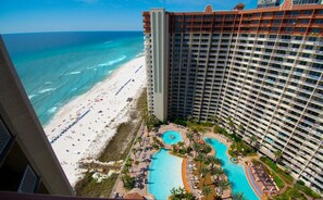 Indoor pool, outdoor pool - 2128 Pool & Beach views,  w/ two parking passes, spectacular lagoon-style pool (Panama City Beach)