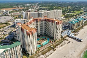 Exterior - 2128 Pool & Beach views,  w/ two parking passes, spectacular lagoon-style pool (Panama City Beach)