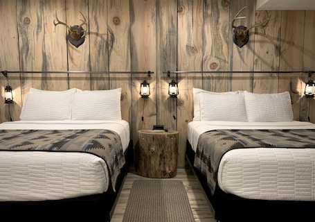 Premium bedding, pillowtop beds, blackout drapes, free WiFi