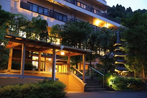 Front of property – evening/night