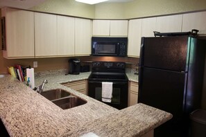 Fridge, microwave, dishwasher, ice maker