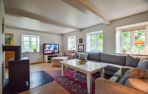 TV, fireplace, DVD player