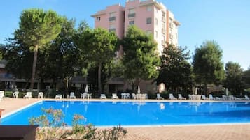 Una piscina riscaldata