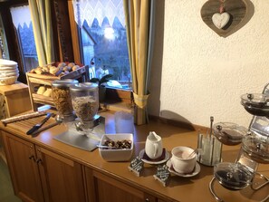 Daily buffet breakfast (EUR 10 per person)