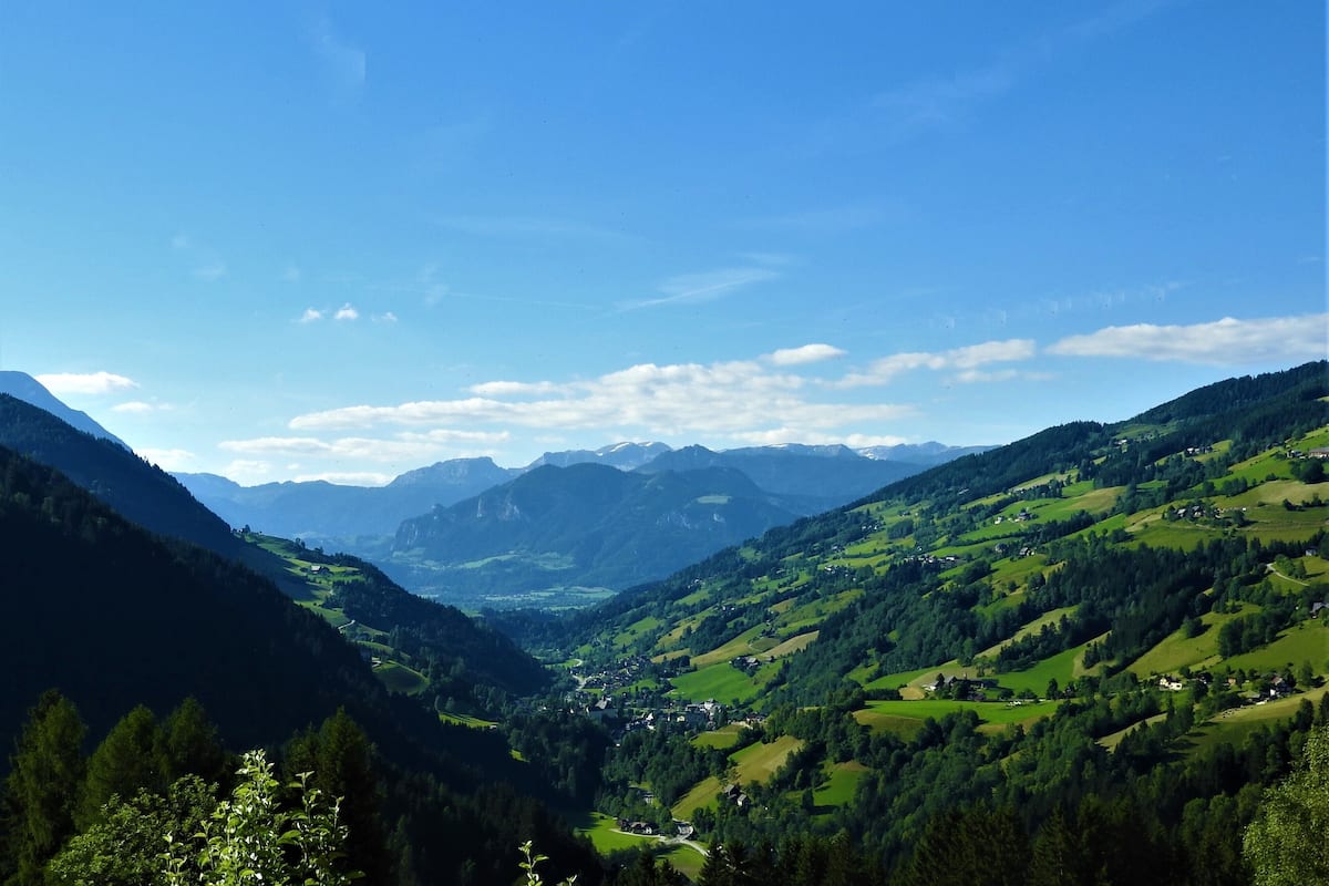 Blick auf die Berge