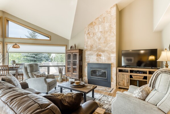 TV, fireplace, ping pong