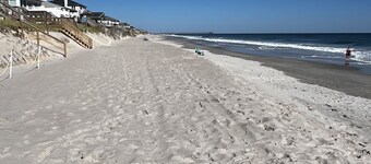 Your Ultimate  Retreat – Steps from Beach with PVT Heated Pool, Slide & Hot Tub!
