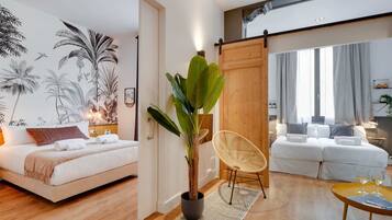 2 dormitorios, escritorio, tabla de planchar con plancha y wifi gratis