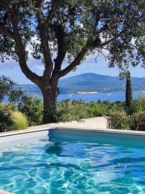 Outdoor pool - Villa swimming pool sea view domaine Beauvallon Bartole (Grimaud)