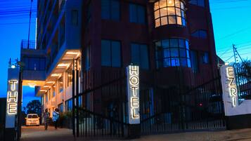 Voorkant van accommodatie