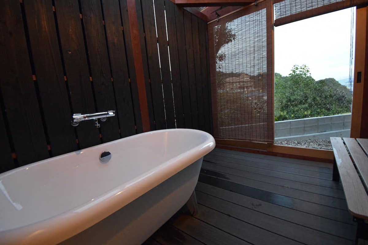 free toiletries, hair dryer, slippers, bidet